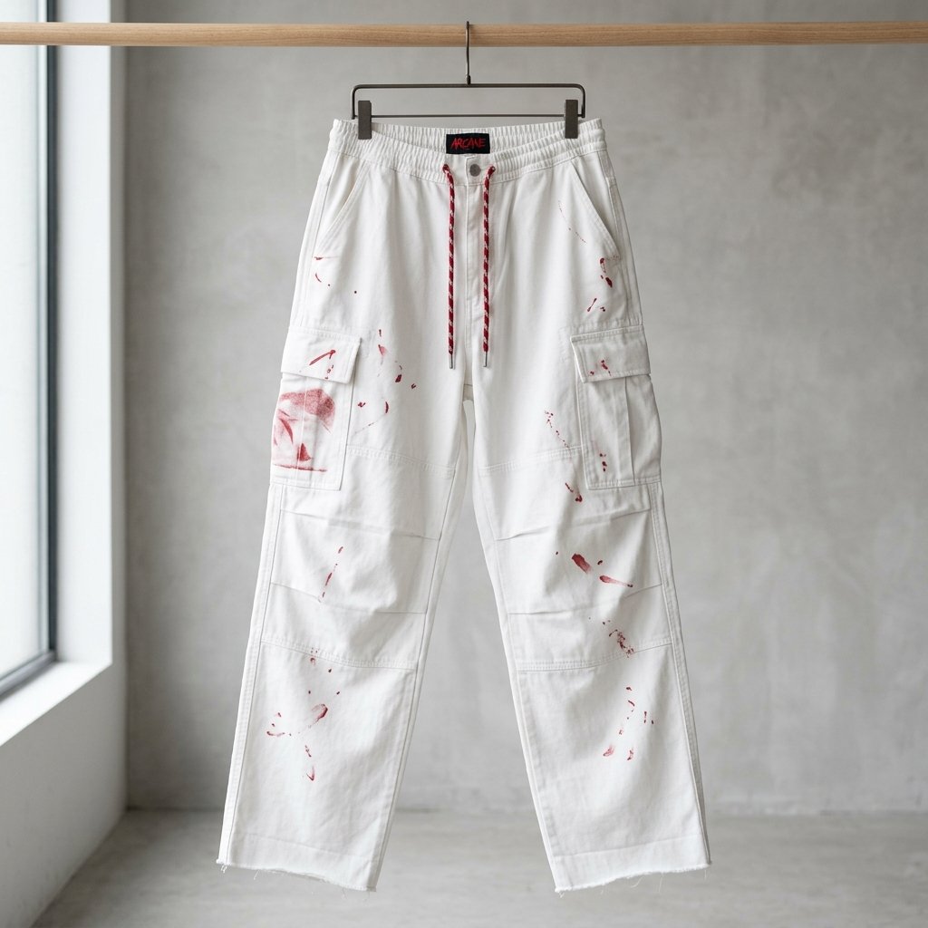 WHITE BLOOD PANTS